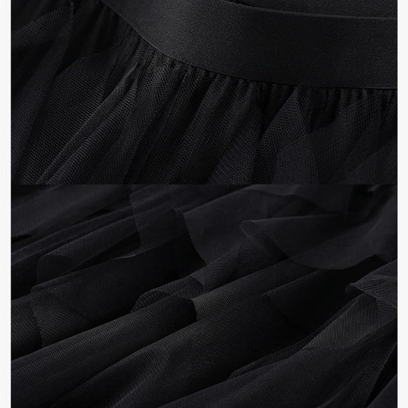 Tulle Black Skirt - One Size - Picture 2 of 4